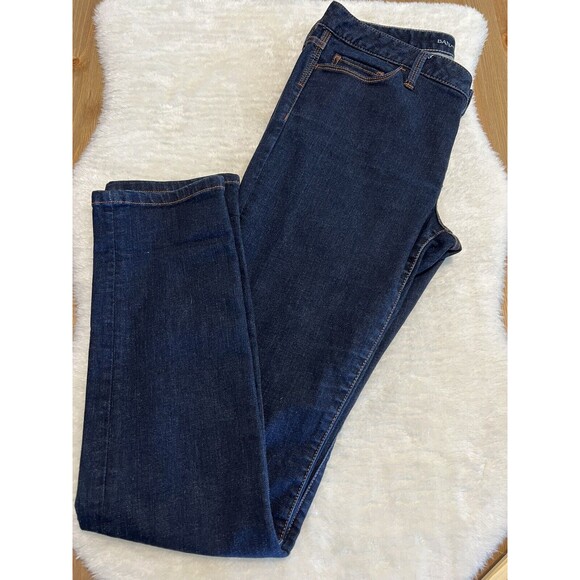 Banana Republic Womens Jeans Skinny Denim Jeans Dark Blue Mid Rise Pants Sz 30 - Picture 6 of 10